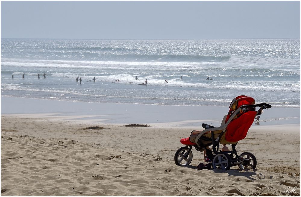 Sur la plage