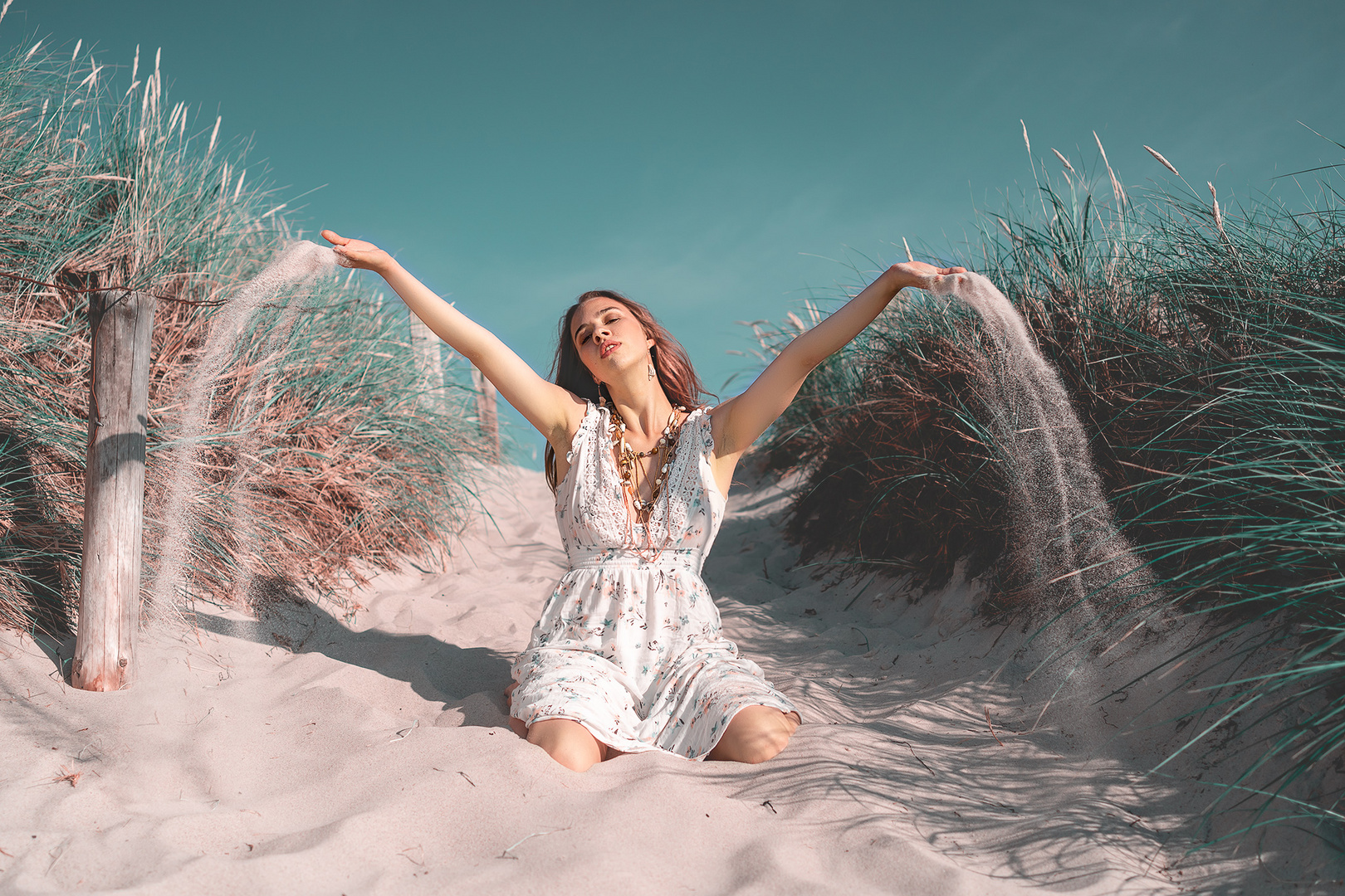 Sur la plage avec Noél