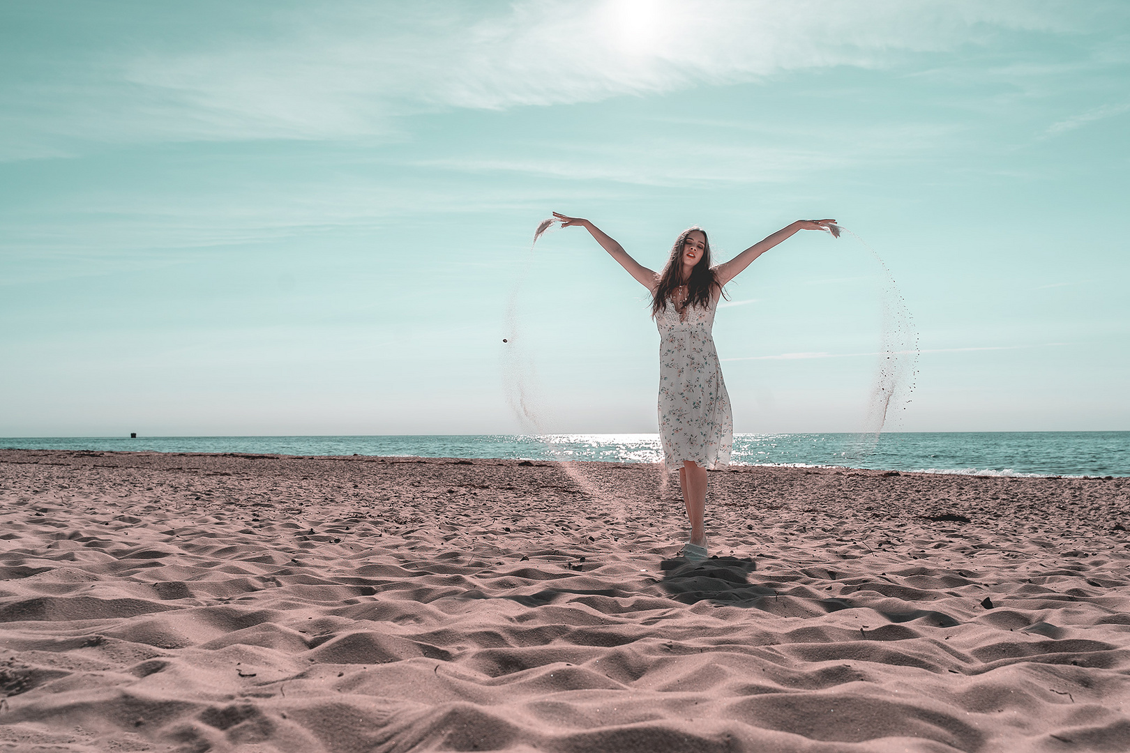 Sur la plage avec Noél