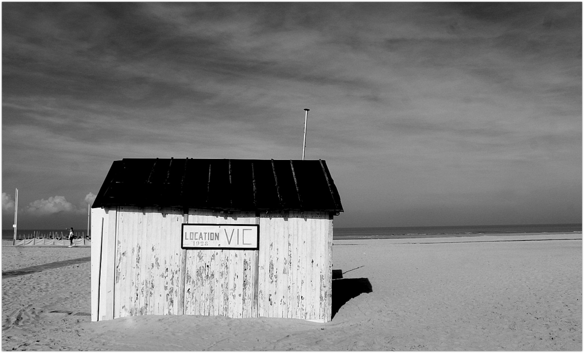 sur la plage de Boulogne..