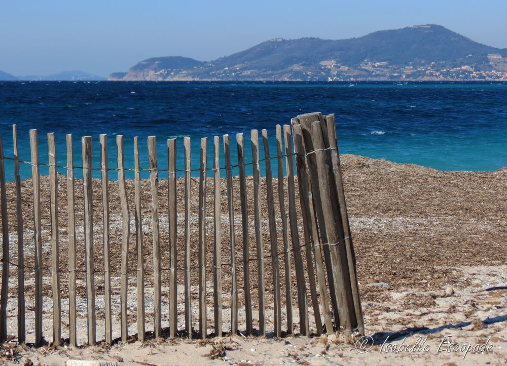 Sur la plage de Giens...