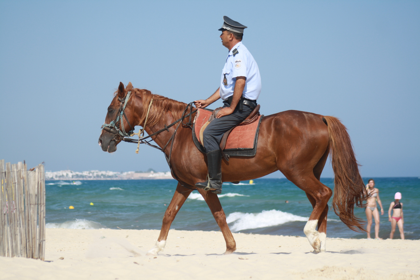 sur la plage d'Hammamet !!