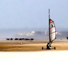 sur la plage du Touquet..