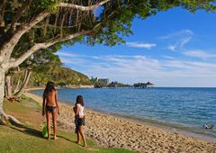 Sur la plage en fin d’après-midi