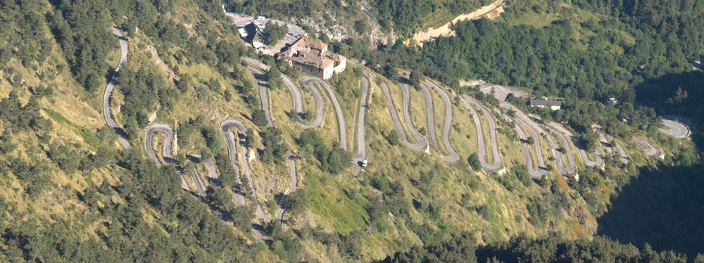 Sur la route du col de Tende