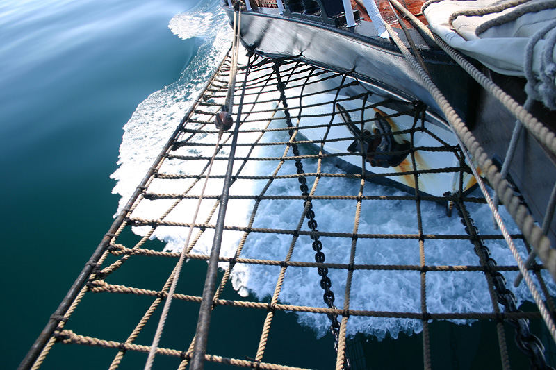 Sur le beaupré de l'Oosterschelde