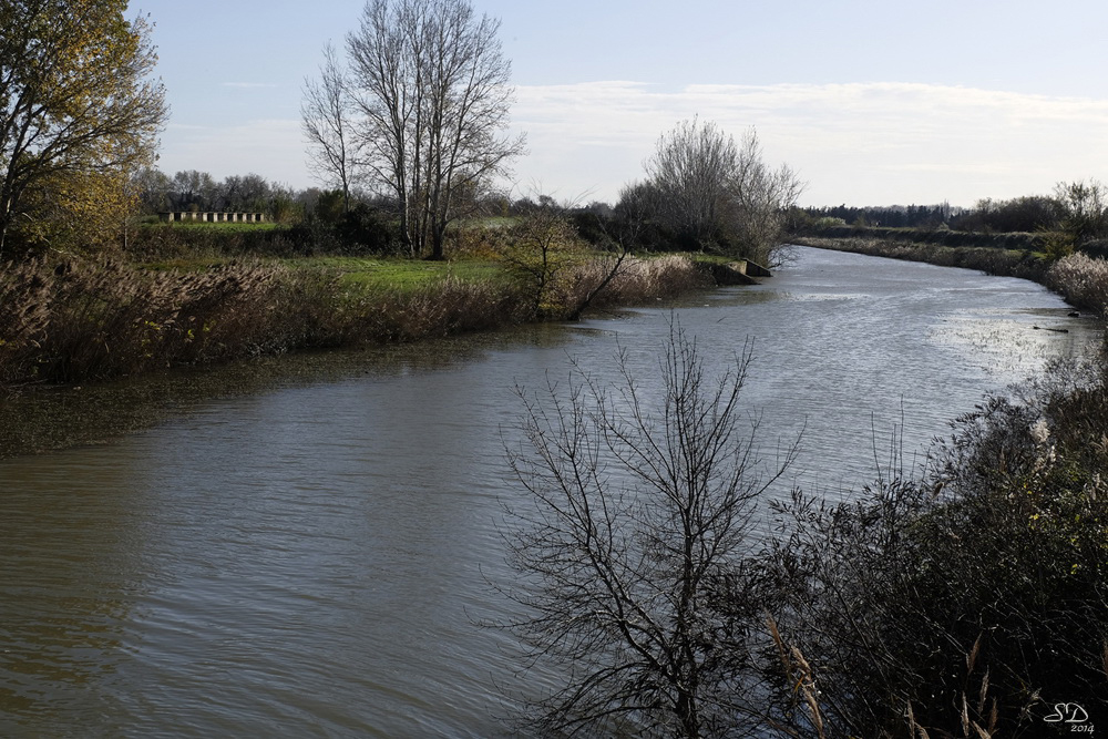 Sur le canal D'Arles à Bouc .