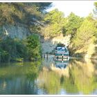 Sur le Canal du Midi après le tunnel de Malpas - direction Béziers (Hérault)