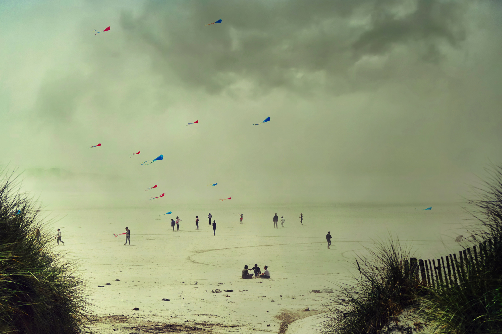 Sur le chemin de la plage