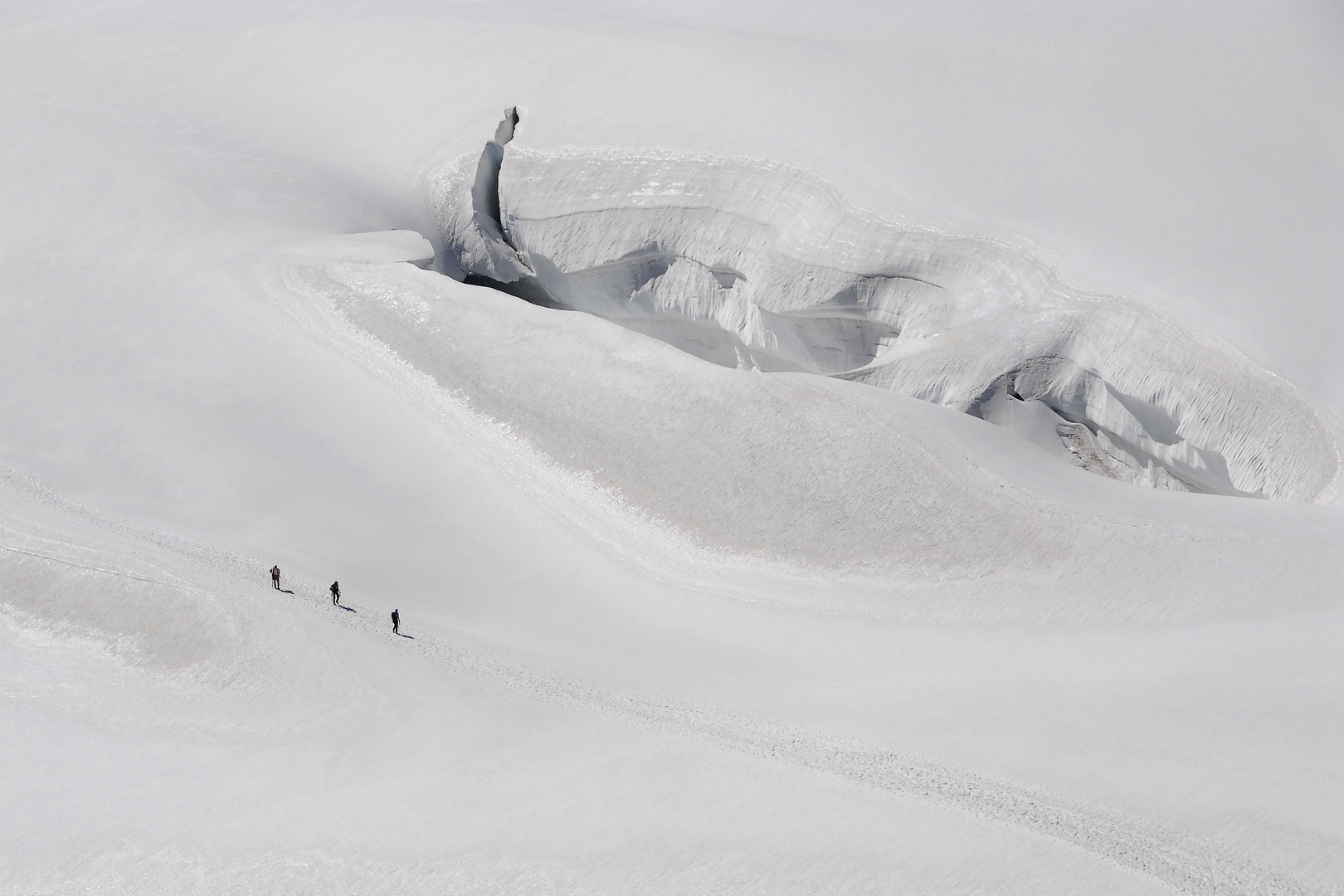 Sur le glacier