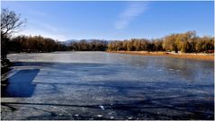 Sur le lac gelé...