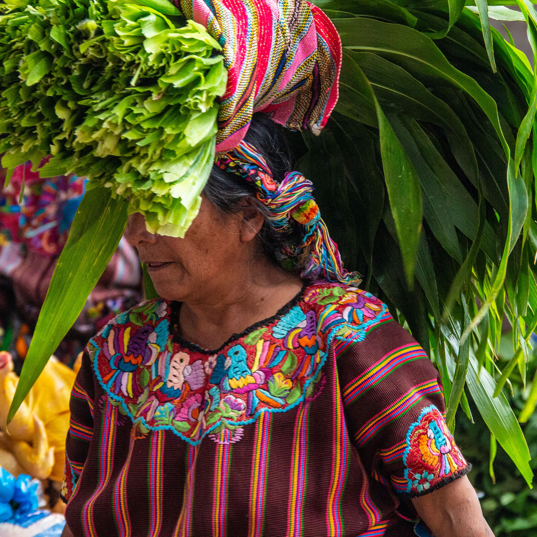 Sur le marché de Chichicastenango.