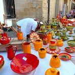 Sur le marché d'Uzés