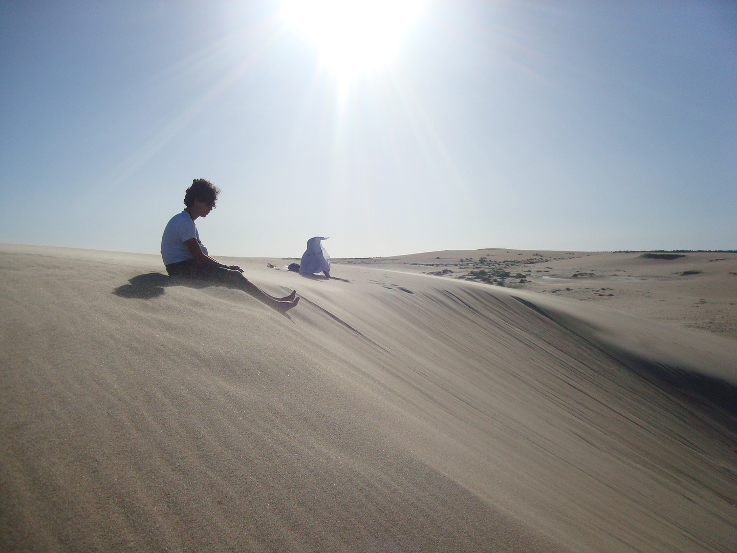 Sur le sable j'm'suis posé...