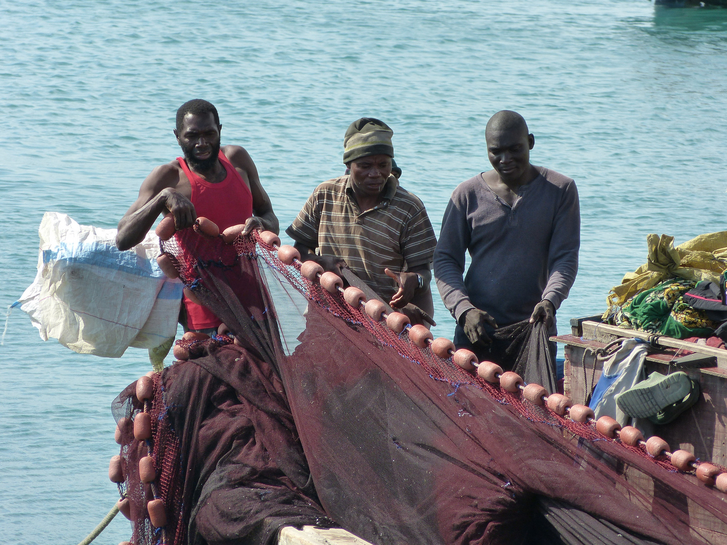 Sur les bateaux de pêche - Stone Town