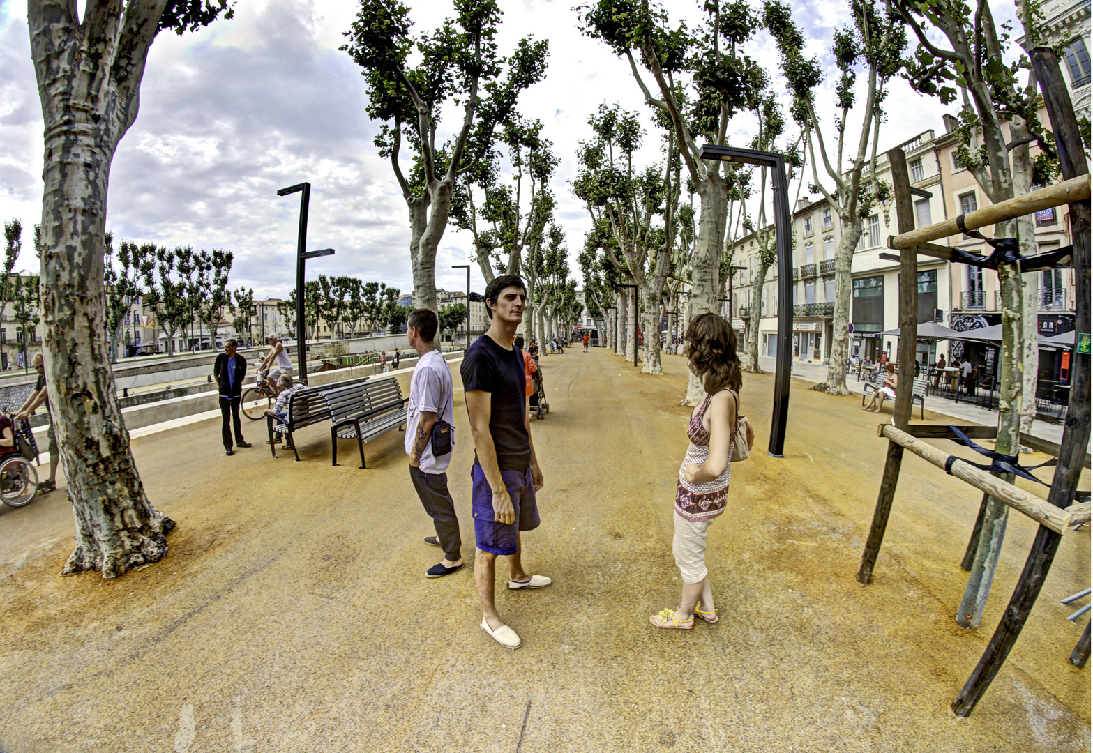 sur les berges