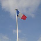 Sur les champs Elysées. Drapeau Français.