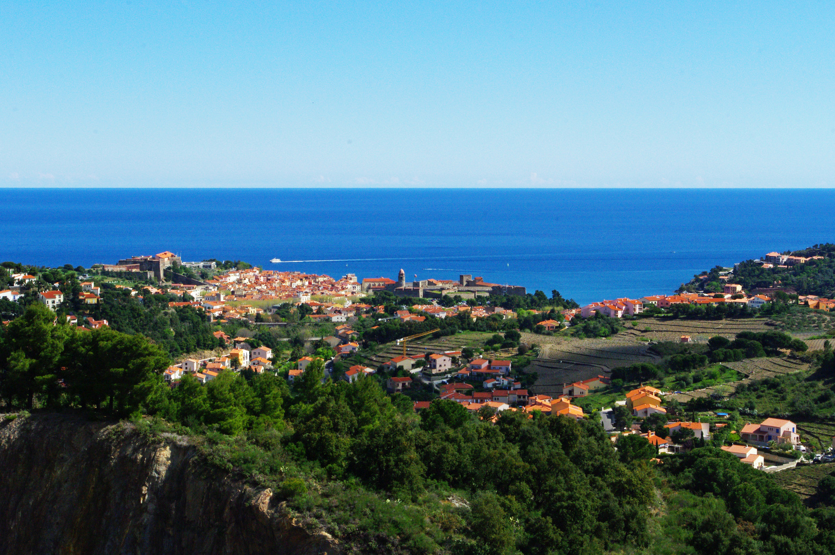 Sur les hauteurs de Collioure