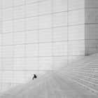 Sur les marches de la grande Arche