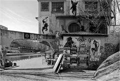 sur les quais du canal St. Martin