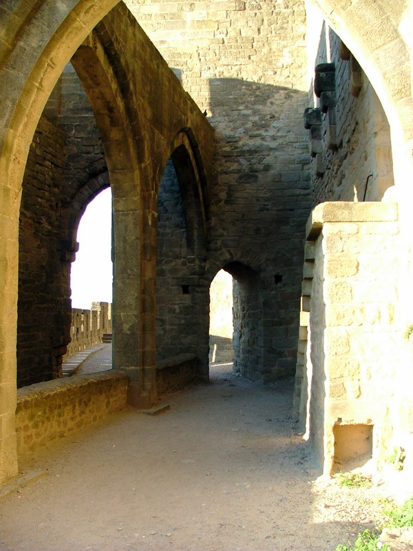 Sur les remparts de Carcassonne