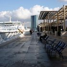 Sur les terrasses du Port