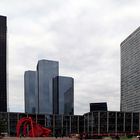 Sur l'esplanade de La Défense