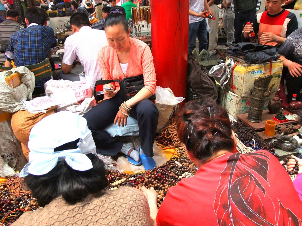 Sur un marché chinois