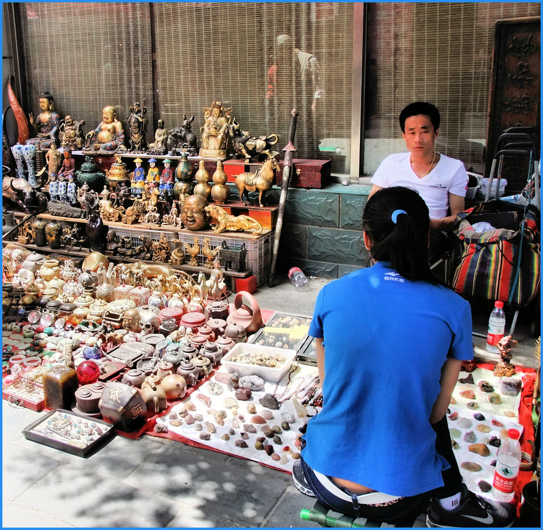 Sur un marché chinois