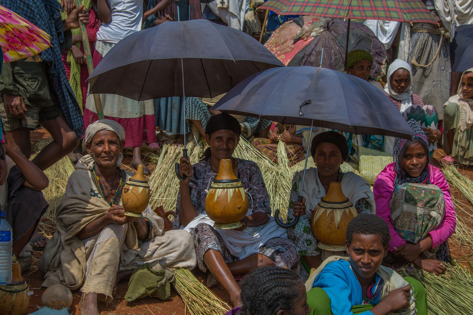 Sur un marché, le long de la route Axum - Adigrat.