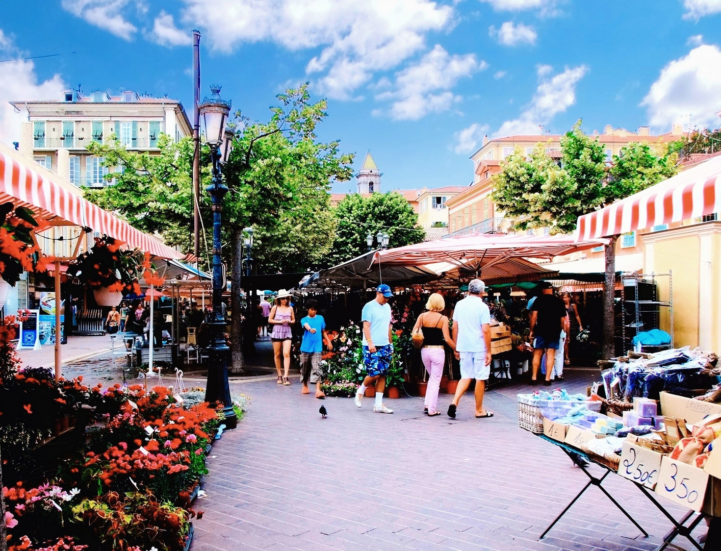 Sur un marché niçois