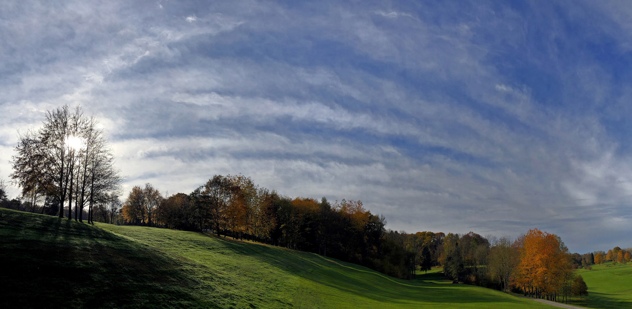 Sur un parcours de golf ...