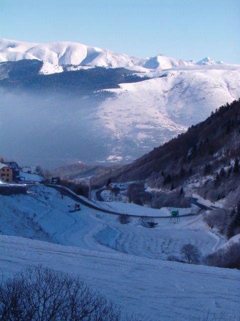 sur un tapis de neige