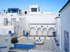 Sur un toit terrasse à Sidi Bou Saïd