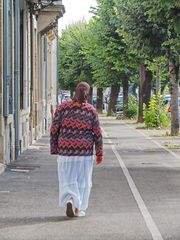 Sur un trottoir d’Agen…