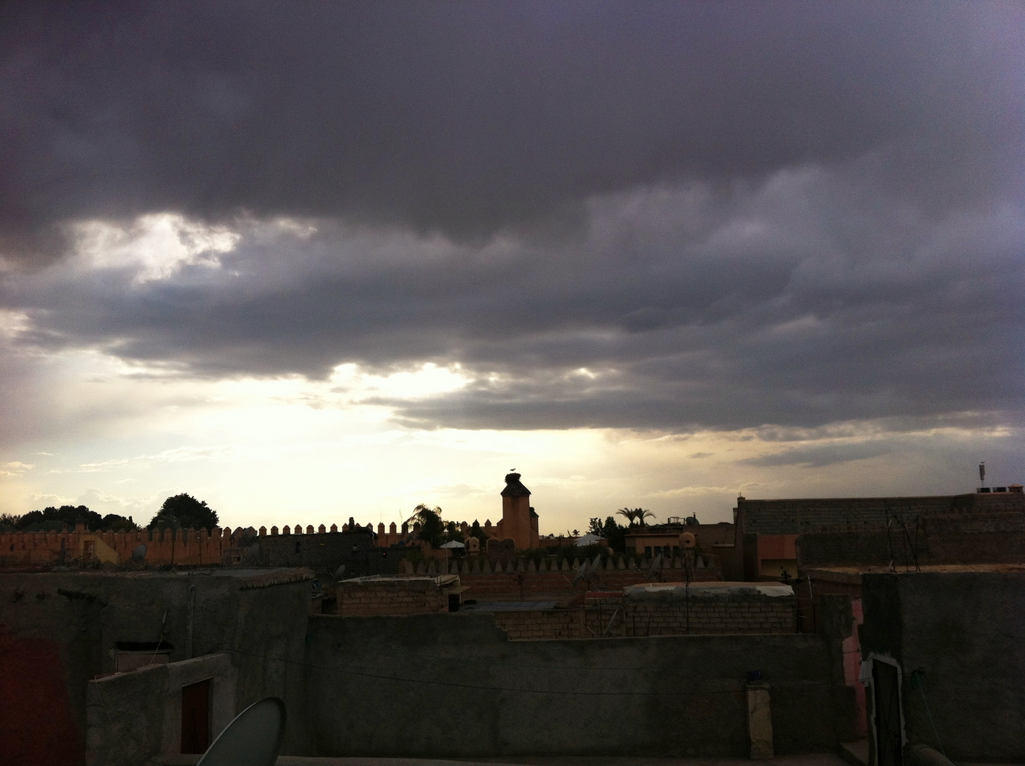 Sur une terrasse d'un Riad à Marrakech