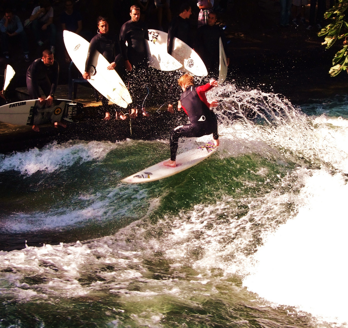 Surf en el río Isar