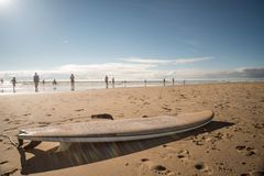 Surfboard am Strand