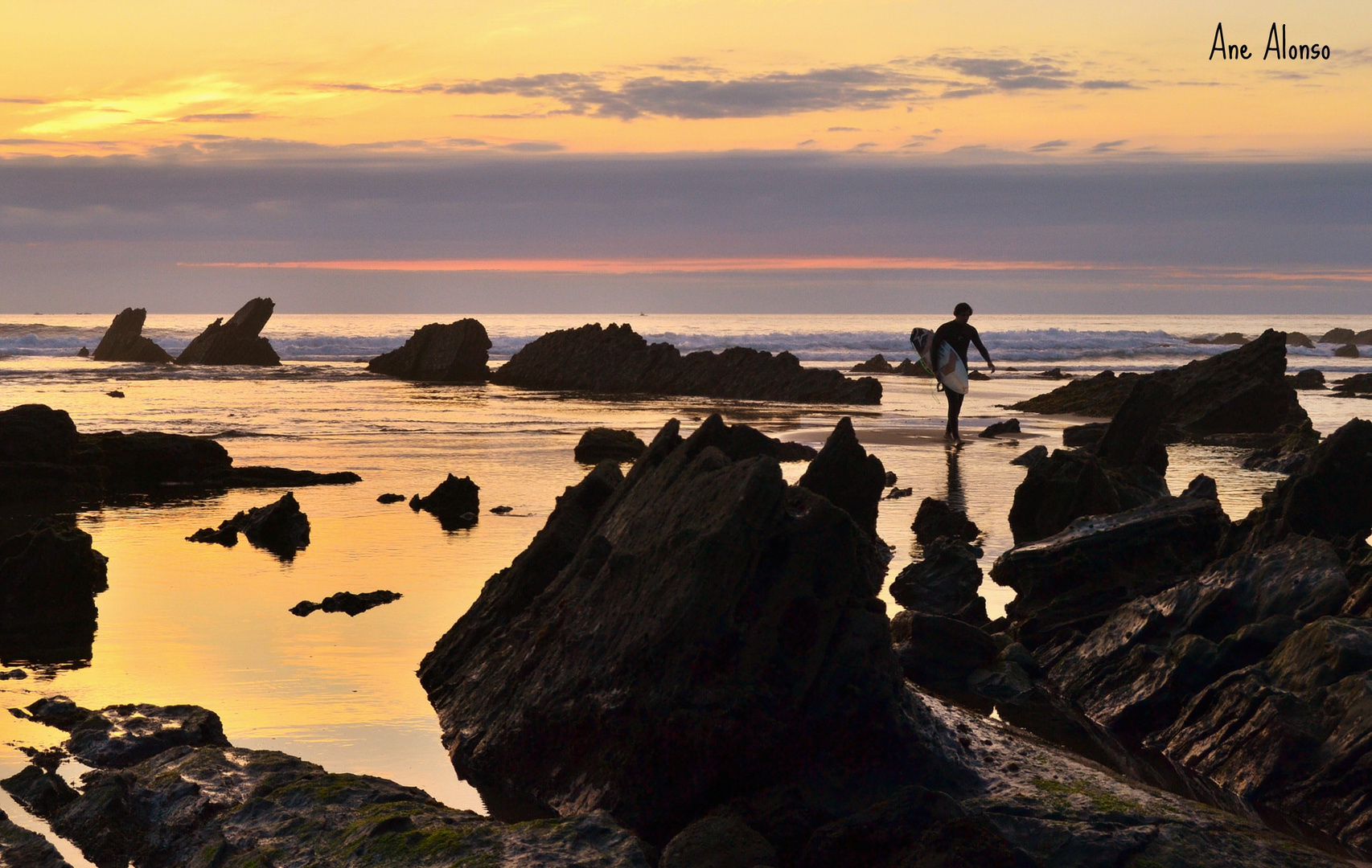 Surfeando en Barrika