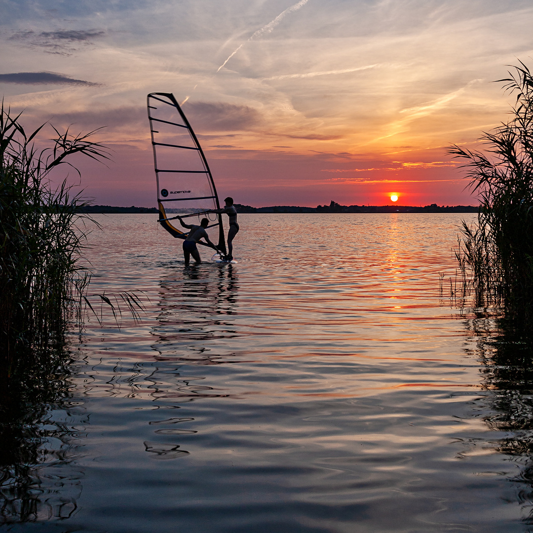 Surfen am Abend...