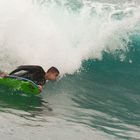 Surfen am Strand