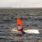 Surfen auf dem Jadebusen