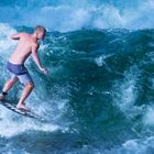 Surfen im Eisbach in München