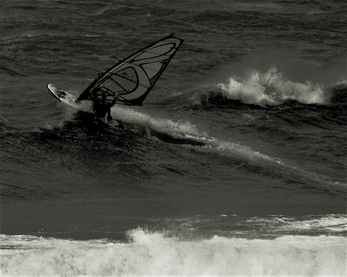 Surfen  im Regen 