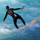 Surfen in der Altstadt/ Thun / Schweiz /Fluß Aare