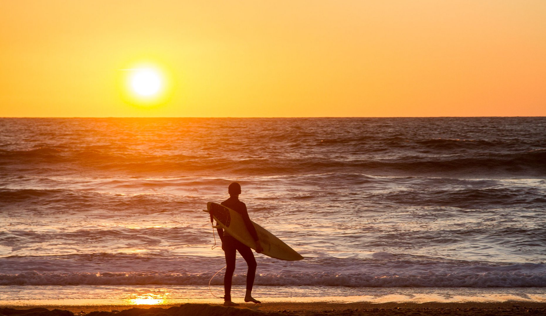 Surfer am Atlantik