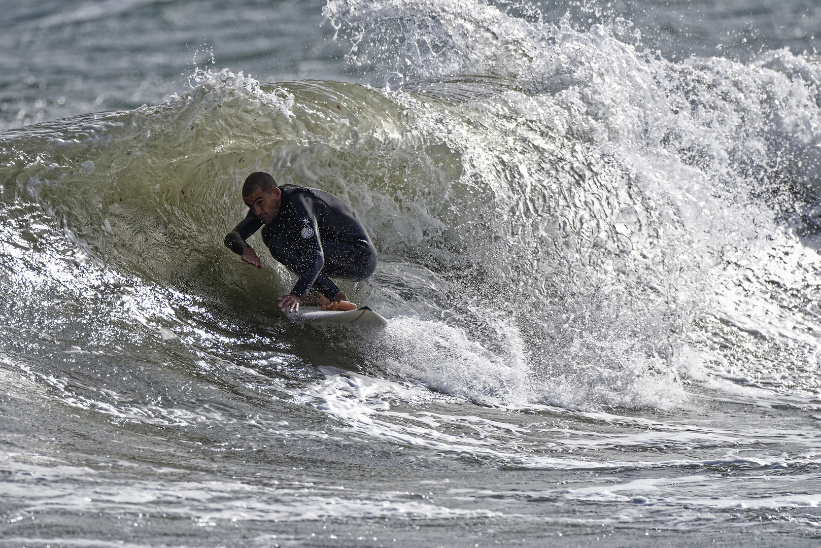 Surfer am Mittelmeer