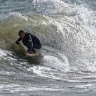 Surfer am Mittelmeer