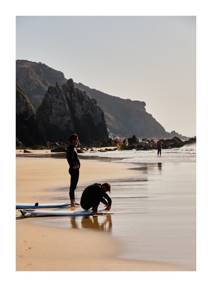 Surfer am Strand