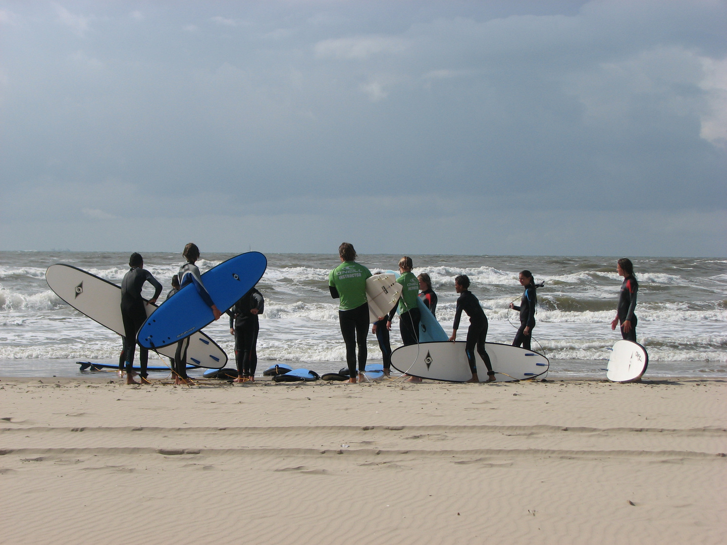 Surfer am Strand